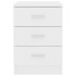 Mesitas de noche 2 uds madera contrachapada blanco 38x35x56