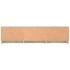 Mueble de TV madera contrachapada gris hormigón 140x40x35,5
