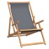 Silla de playa plegable de madera maciza de teca