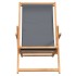 Silla de playa plegable de madera maciza de teca