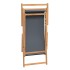 Silla de playa plegable de madera maciza de teca
