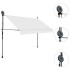Toldo manual retráctil con LED crema 300