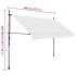 Toldo manual retráctil con LED crema 300