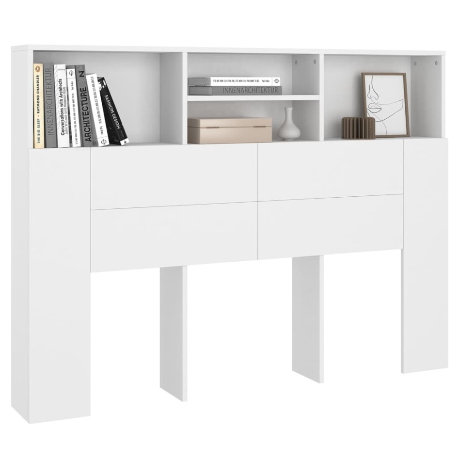 Mueble cabecero blanco 140x19x103,5