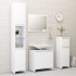 Armario de baño madera contrachapada blanco 30x30x95