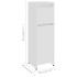 Armario de baño madera contrachapada blanco 30x30x95