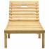 Tumbona de madera de pino