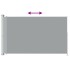 Toldo lateral retráctil de jardín gris 180x300