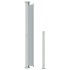 Toldo lateral retráctil de jardín gris 180x300