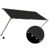 Toldo retráctil con LED gris antracita 250x150