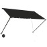 Toldo retráctil con LED gris antracita 250x150