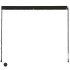 Toldo retráctil con LED gris antracita 250x150