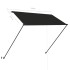 Toldo retráctil con LED gris antracita 250x150