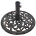 Base de sombrilla de hierro fundido color bronce 12 kg 48
