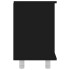 Armario de baño madera contrachapada negro 60x32x53,5