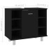 Armario de baño madera contrachapada negro 60x32x53,5