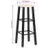 Taburetes de cocina 2 unidades MDF