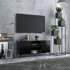 Mueble de TV con patas de metal negro 103,5x35x50