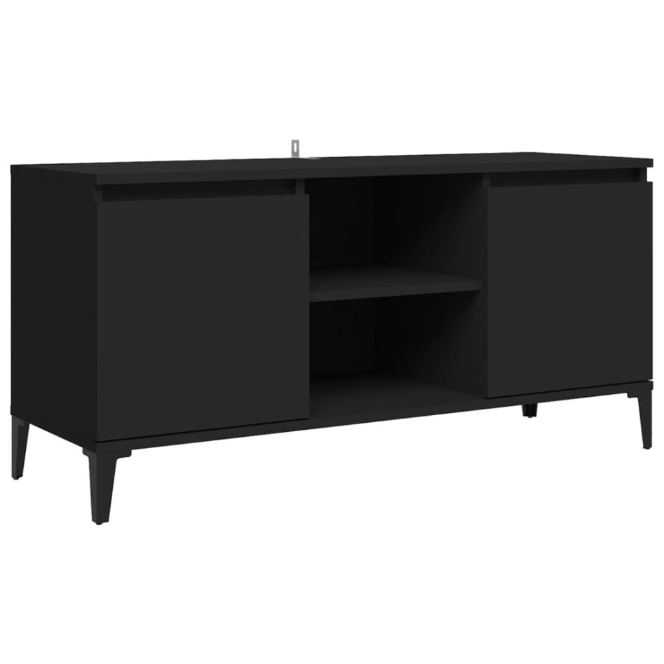 Mueble de TV con patas de metal negro 103,5x35x50