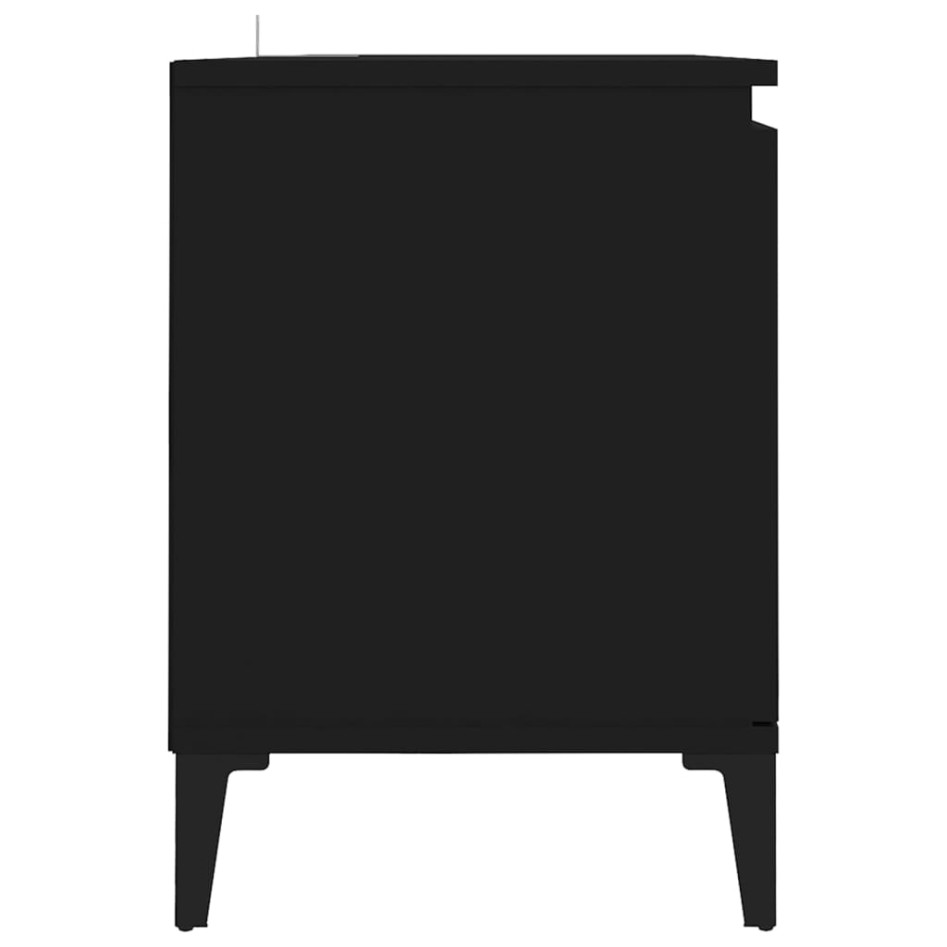 Mueble de TV con patas de metal negro 103,5x35x50