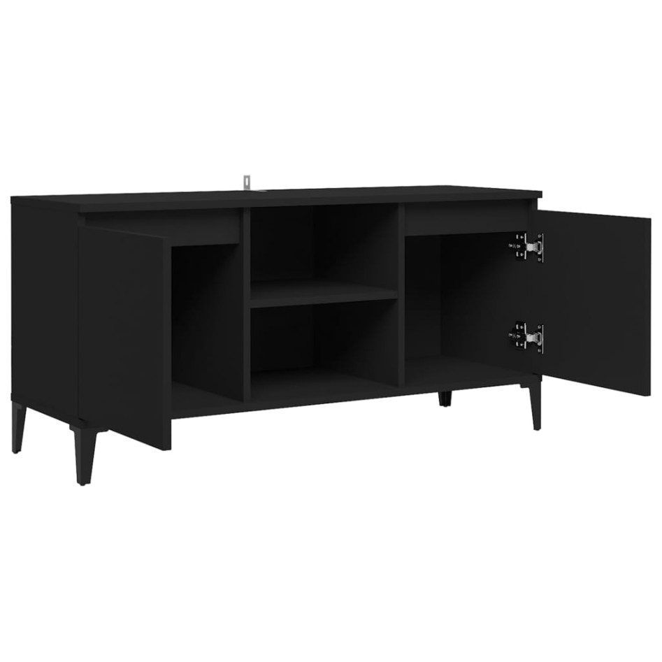Mueble de TV con patas de metal negro 103,5x35x50