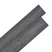 Lamas para suelo autoadhesivas PVC blanco y negro 5,02 m² 2 mm