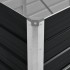 Arriate de acero galvanizado gris antracita 320x80x45