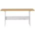 Mesa de comedor con banco REINE madera de pino marrón