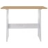 Mesa de comedor con banco REINE madera de pino marrón
