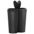 Cubo de basura doble negro 50
