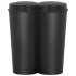 Cubo de basura doble negro 50