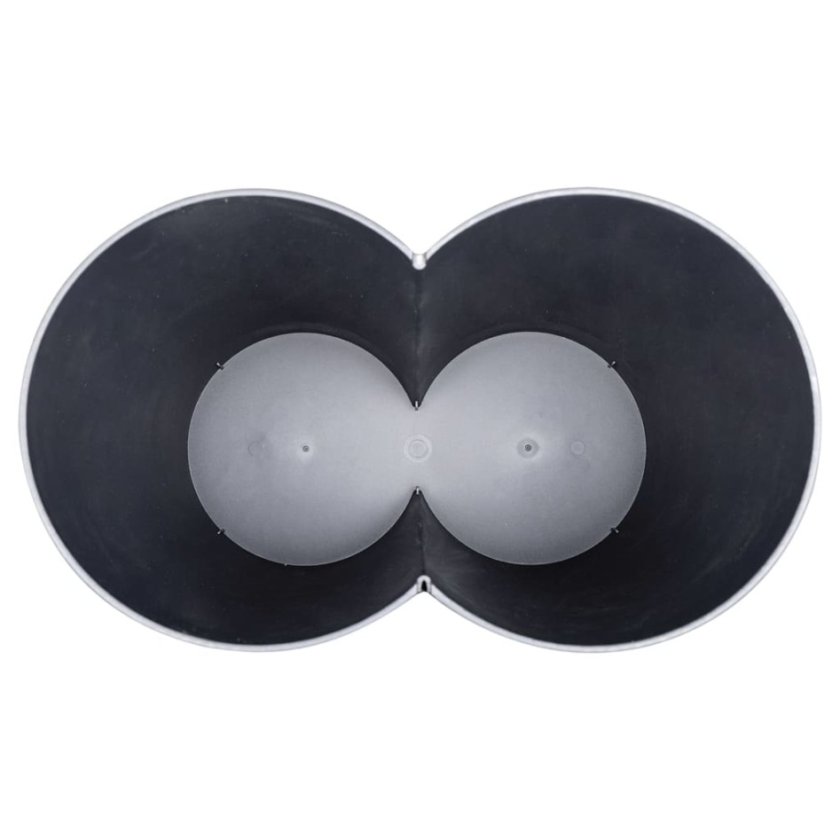 Cubo de basura doble negro 50