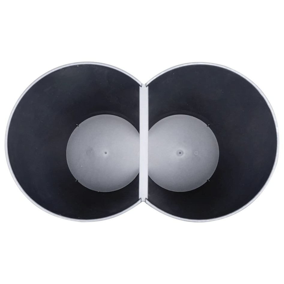 Cubo de basura doble negro 50