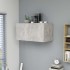 Armario de pared madera contrachapada gris hormigón 80x39x40