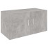 Armario de pared madera contrachapada gris hormigón 80x39x40
