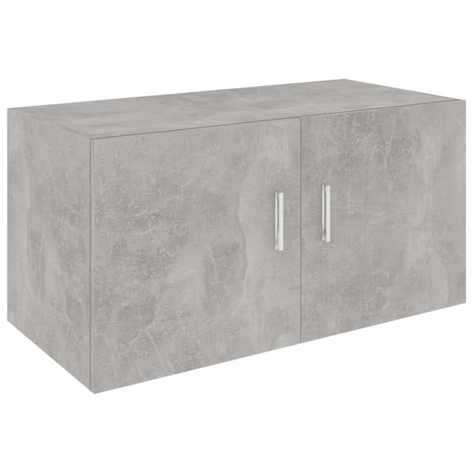 Armario de pared madera contrachapada gris hormigón 80x39x40