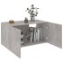 Armario de pared madera contrachapada gris hormigón 80x39x40