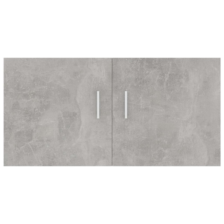 Armario de pared madera contrachapada gris hormigón 80x39x40