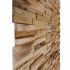 Paneles revestimiento pared 10 uds madera teca reciclada