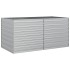 Arriate de acero galvanizado plateado 160x80x77