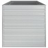Arriate de acero galvanizado plateado 160x80x77
