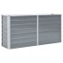 Arriate elevado de jardín acero galvanizado gris 160x40x77