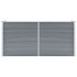 Arriate elevado de jardín acero galvanizado gris 160x40x77