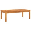 Mesa de centro de madera maciza de acacia 100x50x33 cm