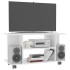 Mueble de TV con ruedas madera de ingeniería blanco 80x40x45