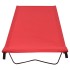 Camas de camping 2 uds tela Oxford y acero rojo 180x60x19