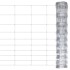 Valla de jardín de acero galvanizado plateado 50x1,2