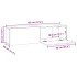 Mueble de pared TV contrachapado roble ahumado 120x30x30