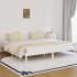 Estructura de cama sin colchón madera de pino blanco 200x200