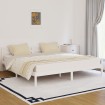 Estructura de cama sin colchón madera de pino blanco 200x200 cm